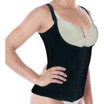 Cinta Modeladora Feminina Com 12 Barbatanas Ajusta Postura ALÇA - PRETA -G