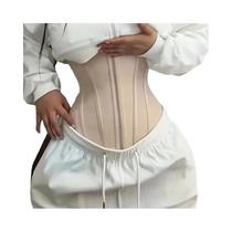 Cinta Modeladora Feminina Com Zíper E Gancho Para Controle Abdominal Ideal Para Uso Casual E