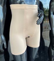 Cinta Modeladora Feminina Short Compressor Com Abertura Bermuda Alta Compressão