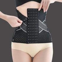 Cinta Modeladora Feminina X Abdominal Curva Pós-Parto Flexível Barriga Barbatana Preto 965