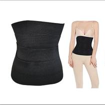 Cinta Modeladora INVISÍVEL Faixa Cintura Queima Gordura Preta Wrap Waist Trainer Tape, Pós Parto 5M.