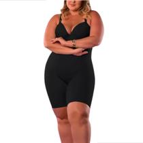 Cinta Modeladora Macaquinho Plus Size Tamanhos Grandes - Body Modelador Macaquinho Com Bojo