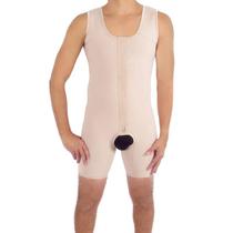 Cinta Modeladora Masculina Macaquinho Alça Regata Nude PP Cinta Modeladora Masculina Macaquinho Alça Regata Nude PP