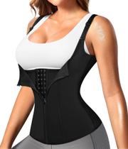 Cinta Modeladora Nebility Corpete Colete com Zíper Preto XL