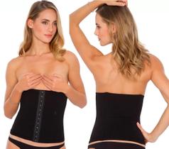 Cinta Modeladora Plié Corset Control Classic Preta - 50320