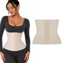 Cinta Modeladora Redutora de Medidas Abdominal Alta Compressão e Elasticidade 3 Níveis de Regulagem
