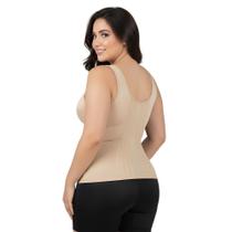 Cinta Modeladora Tecido Duplo Alta Compressão 12 Barbatanas Cor:BegeTamanho:GGenero:Feminino Cinta Modeladora Tecido Duplo Alta Compressão 12 Barbatanas Cor:BegeTamanho:GGenero:Feminino