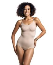 Cinta modeladora yoga soft tipo body sem pernas - 6001