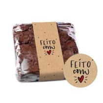 Cinta para Brownie - Feito Com Amor - 30 unidades - Cromus - Rizzo