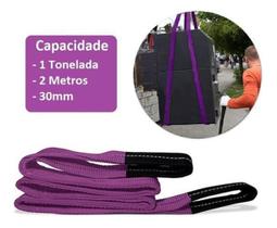 Cinta Para Elevação De Carga 2M X 30Mm 1 Tonelada Violeta