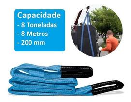Cinta Para Elevação De Carga 8m X 200mm 8 Tonelada Azul Cinta Para Elevação De Carga 8m X 200mm 8 Tonelada Azul