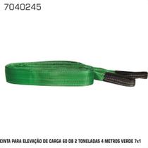 Cinta Para Elevacao De Cargas Multifitas 60Db 2Tonelada Verde 4,0M
