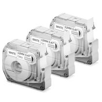 Cinta para Etiquetadora Phomemo M950 12 mm x 4 m Negra sobre Blanca Paquete de 3 Cinta para Etiquetadora Phomemo M950 12 mm x 4 m Negra sobre Blanca Paquete de 3