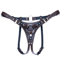 Cinta para Prótese Cintaralho Couro Ajustável Confortável Marrom Resistente Reforçada Cinta para Prótese Cintaralho Couro Ajustável Confortável Marrom Resistente Reforçada