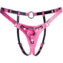 Cinta para Prótese Cintaralho Couro Rosa Ajustável Confortável Inversão Dominadora Reforçada - Pretty Pervy Acessórios em Couro Cinta para Prótese Cintaralho Couro Rosa Ajustável Confortável Inversão Dominadora Reforçada - Pretty Pervy Acessórios em Couro