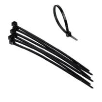 Cinta Plástica Abraçadeira Fita Hellermann 10 Cm - 100 Unidades Cor Preto