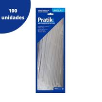 Cinta Plástica Abraçadeira Pratik Nylon Diversos Tamanhos 100 unidades