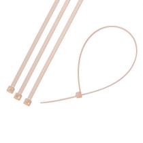 Cinta Plastica Branca Natural 28 cm Fita Nylon 200 Unidades