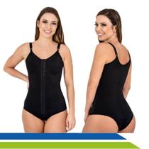 Cinta Pós-Cirúrgica Body Modeladora com Colchetes Frontais e Alças Reguláveis Lipo HD, Abdominoplastia- 60602 - New Form