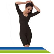 Cinta Pós Cirúrgica Completa com Mangas Curtas e Pernas Curtas New Form