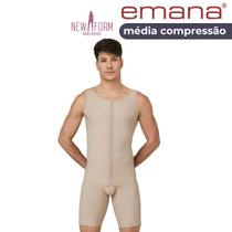 Cinta Pós-cirúrgica Masculina Lipo Regata Emana New Form