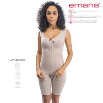 Cinta Pós Cirúrgica Short Regata Com Fecho Frontal Em Tecido Emana Corpo Belo