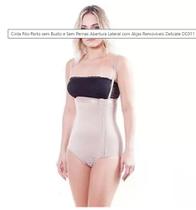 Cinta Pós-Parto sem Busto e Sem Pernas Abertura Lateral com Alças Removíveis Delicate DC011 Doron