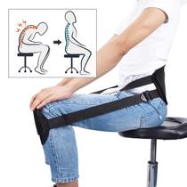Cinta Postura Sentada Ergonômica Suporte Coluna Joelho Bacia Alinhada Prevenção Escoliose Luxo