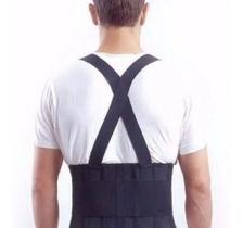 Cinta Postural Lombar Para Carregar Peso Preta