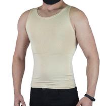 Cinta Regata Camisa Masculina Modela Cintura Reduz Medida Esconde Barriga Alta Compressão do Abdômen Alívio Dores lombar VCC