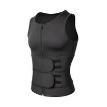 Cinta Regata Fitness Modeladora Queima Gordura Efeito Sauna Colete Ajustável Redutor De Cintura Sauna 2XL Cintura 100-