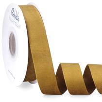 Cinta Ribeteada Ribbi de Terciopelo en Oro Antiguo 2.5 cm x 9 m Doble Faz Cinta Ribeteada Ribbi de Terciopelo en Oro Antiguo 2.5 cm x 9 m Doble Faz