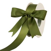 Cinta Satinada Decorativa DINDOSAL 2.5 cm Verde Oliva Oscuro 22 m