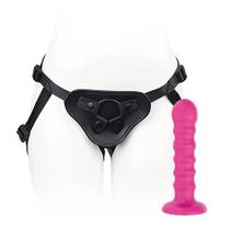 Cinta Strap On Ajustável com Plug Escalonado Pink - 18 cm x 3,5 cm Cinta Strap On Ajustável com Plug Escalonado Pink - 18 cm x 3,5 cm