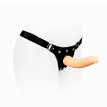 Cinta StrapOn com Prótese com Vértebra em CyberSkin 18,5 x 4,5cm