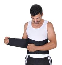 Cinta Térmica Less Now Preta Modeladora e queima Gordura Masculina