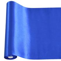 Cinta TONIFUL Extra Ancha de Satén Azul Real 30 cm x 10 m