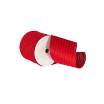Cinta Vickerman de Raso con Forro de Terciopelo Rojo 4 cm x 10 m Cinta Vickerman de Raso con Forro de Terciopelo Rojo 4 cm x 10 m