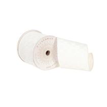 Cinta Vickerman de Satén Cuadriculado de Terciopelo Blanca 4 cm x 10 m Cinta Vickerman de Satén Cuadriculado de Terciopelo Blanca 4 cm x 10 m