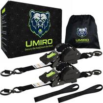 Cintas com Catraca UMIRO 2 Unidades 2,5 cm x 3,7 m 800 kg Retráteis