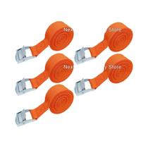 Cintas De Amarração De Carga De 2M Em 3 Cores, 5 Peças, Cinto De Catraca Com Fivela De Metal Para