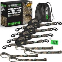 Cintas de Catraca Retráteis Rhino USA 1 x 2,7 m, resistência à ruptura de 1.209 lb, kit com 4 unidades Cintas de Catraca Retráteis Rhino USA 1 x 2,7 m, resistência à ruptura de 1.209 lb, kit com 4 unidades