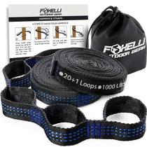 Cintas para Hamaca Foxelli XL Extra Largas 6 m 40+2 Ojales 900 kg