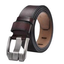 Cinto 100% Couro Masculino Fivela Quadrada Arizona.
