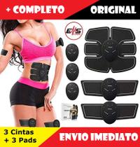 Cinto Abdominal Braços Pernas Estimulador Muscular Elétrico Fortalecimento Tonificador Fitness Six Pad Abs Pro Original - LEFFA SHOP