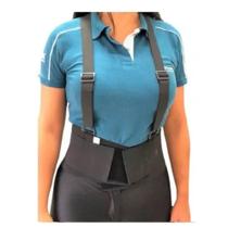 Cinto Abdominal Lombar Cinturão Peso Com Suspensório Belt