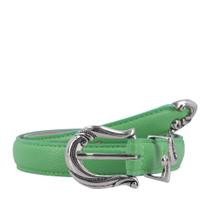 Cinto Allegra de Couro com Fivela de Metal Bauarte