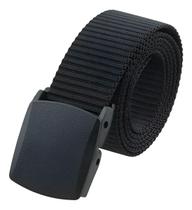 Cinto Antialergico Evolution Preto Fivela De Engate Rapido Plastico Tamanho 120 Nailon Flexível Ajustável