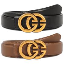 Cinto Aurolan Fashion Classic Metal Fivela de Couro Feminino Cinto Aurolan Fashion Classic Metal Fivela de Couro Feminino