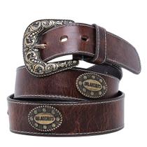 Cinto Baladeiros Country Tabaco Com Azul